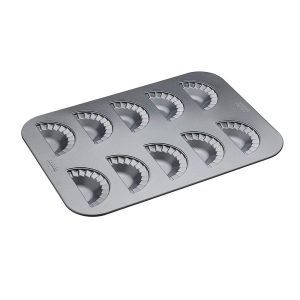 KitchenCraft Chicago Mini Hand Pie Pan Set Non-Stick Metallic 40cm x 28cm – Metallic