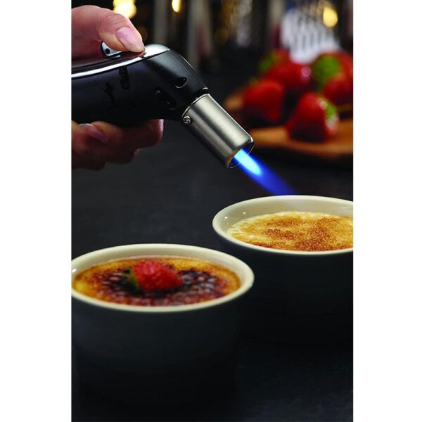 KitchenCraft MasterClass Deluxe Gas Cooking Blow Torch - Silver/Grey/Black - Image 2