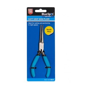 BlueSpot Soft Grip Mini Needle Nose Plier With Dipped Handle Carbon Steel – Blue