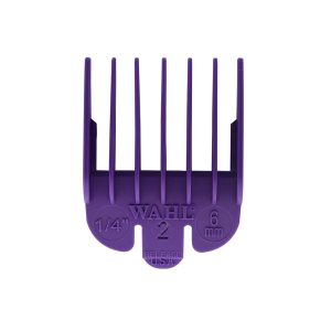 Wahl Clipper Attachment Comb Colour Coded Plastic No.2 6mm (1/4 Inch) – Purple