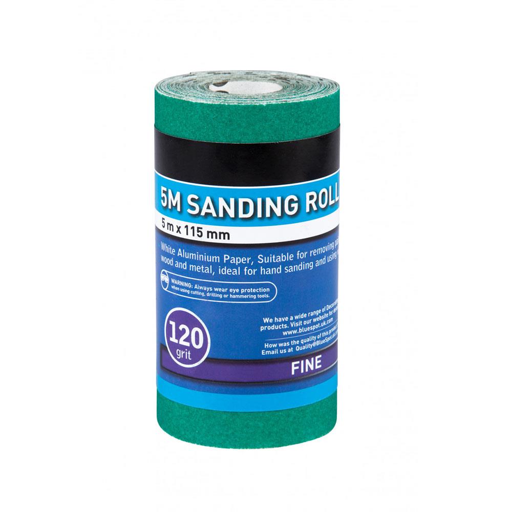 BlueSpot Sanding Roll 5M X 115mm 120 Grit Green BuysBest