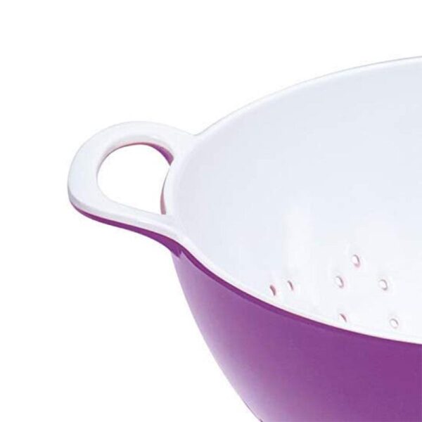 KitchenCraft Colorworks Melamine Colander Small 15cm 700ml - Purple - Image 2