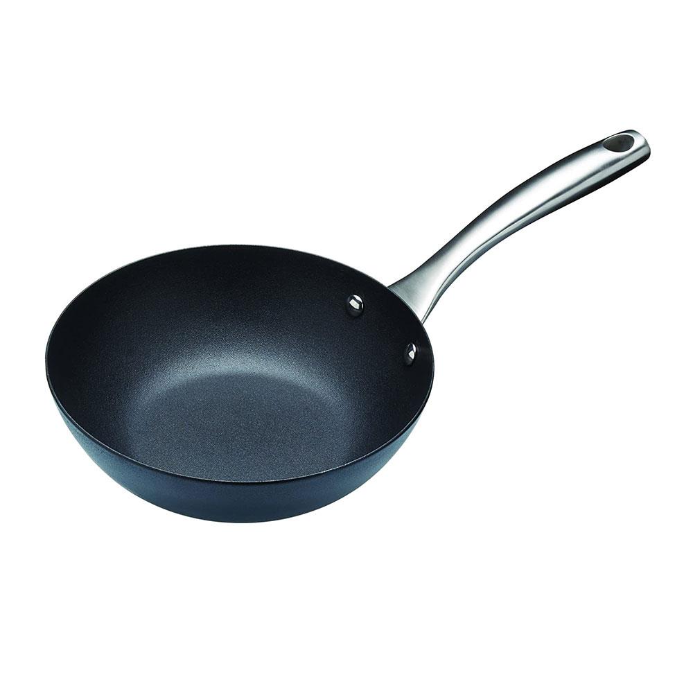 KitchenCraft MasterClass Induction Ready 20cm Wok NonStick Carbon