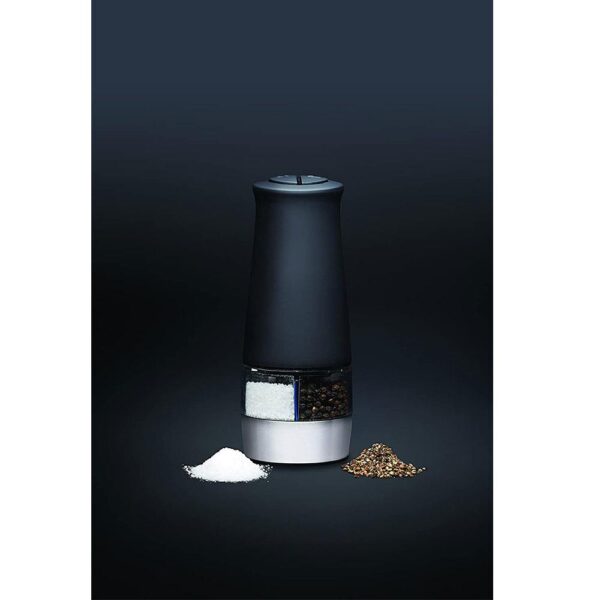KitchenCraft MasterClass Electric Dual Salt And Pepper Mill With Adjustable Setting - Black - Image 3