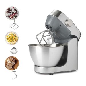 Kenwood Prospero+ Compact Stand Mixer With Attachments Brushed Stainless Steel 1000 W 4.3 Litre – Silver