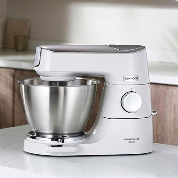 Kenwood Titanium Chef Baker XL Stand Mixer With Attachments Brushed Stainless Steel 1200 W 5 Litre - White - Image 3