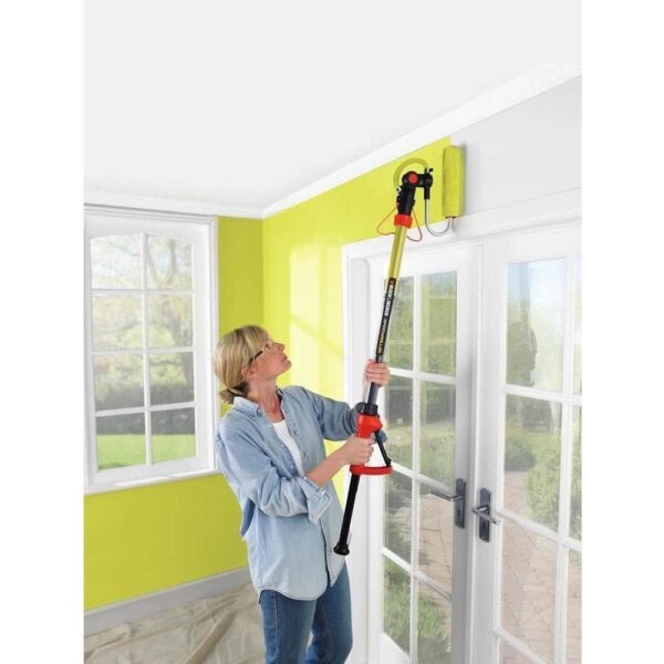 Black & Decker Speedy Roller Interior Paint Pivoting Head Roller With Kick Stand - Black/Orange - Image 2