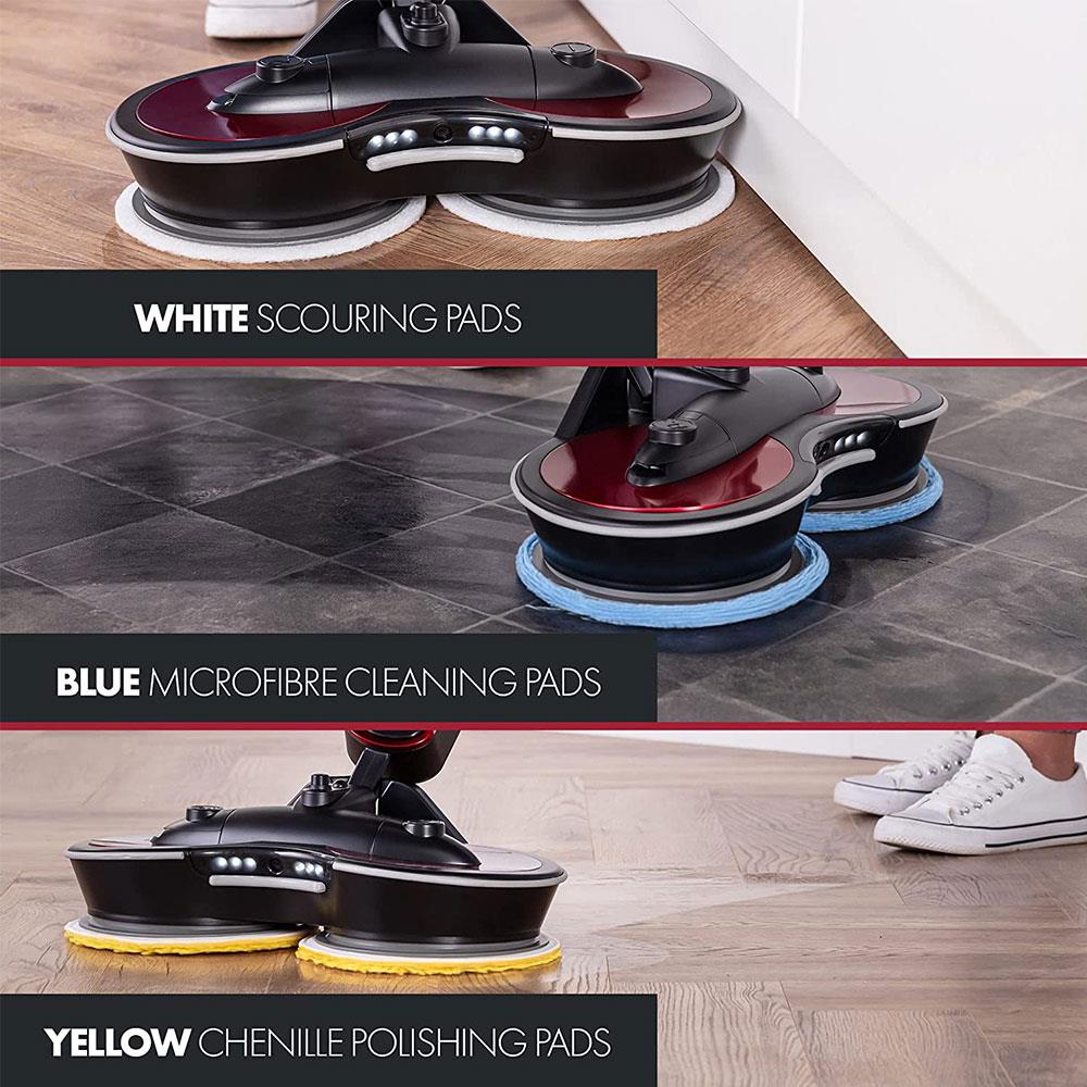 Ewbank Lightweight Cordless Floor Polisher And Cleaner 14.8V 350ml Black/Red BuysBest