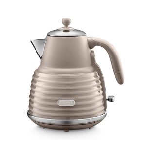 Delonghi Scolpito Jug Kettle Stainless Steel 3000W 1.5 Litre – Clay Beige