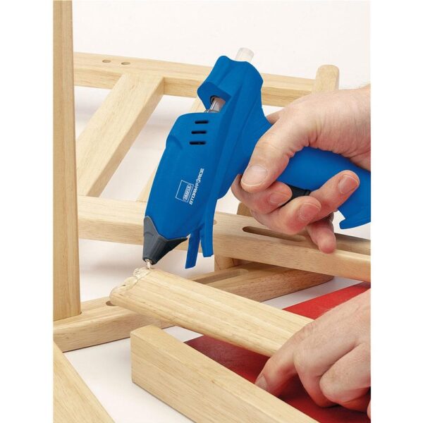 Draper Storm Force Glue Gun With 6 Glue Sticks 100W 240V - Blue - Image 6