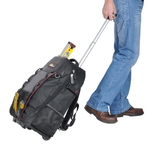 Stanley Fatmax Wheeled Backpack Rucksack Tool Bag With Wheels - Black/Yellow - Image 3