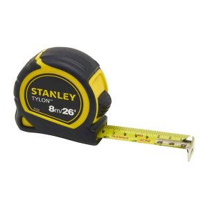 Stanley Tylon Pocket Tape 8m/26ft – Black/Yellow