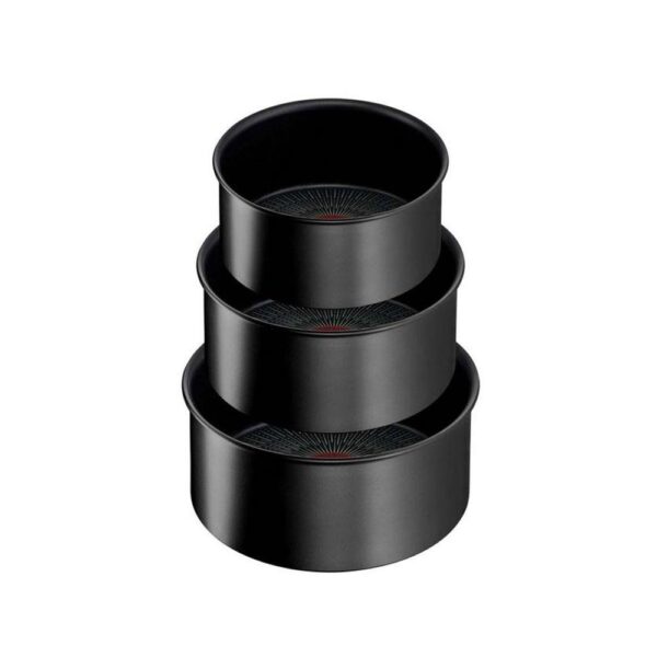 Tefal Ingenio Eco Resist Non-Stick Saucepans 16cm 18cm 20cm 4 Piece Set - Black - Image 4