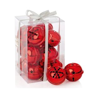 Premier Christmas Jingle Bells 4cm 12 Piece – Red
