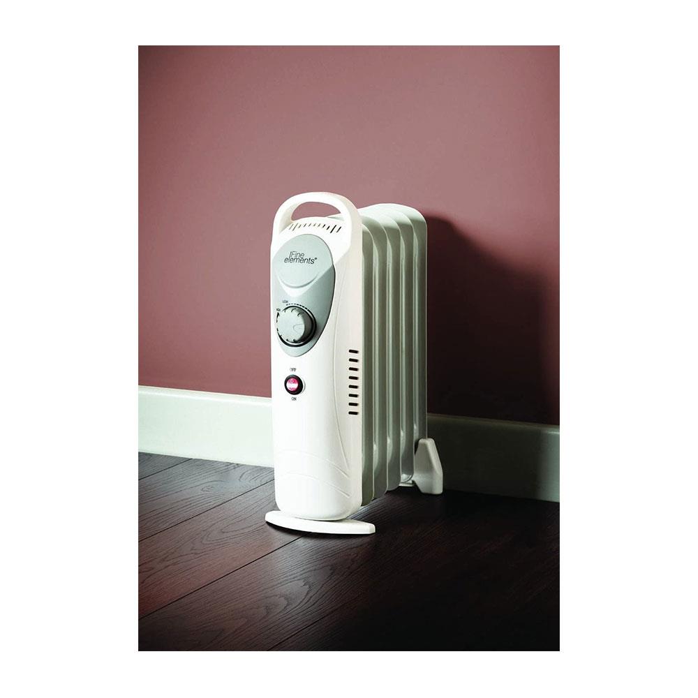 Fine Elements Mini Oil Filled Radiator 800W White/Grey BuysBest