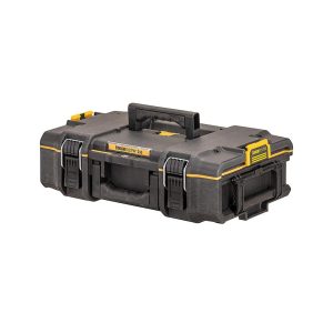 Dewalt DS166 TOUGHSYSTEM 2.0 Toolbox With 2 Large Removable Organiser Cups – Black/Yellow