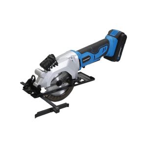 Silverline 18V 115mm Mini Circular Saw With 2Ah Li-ion Battery And Fast Charger – Blue