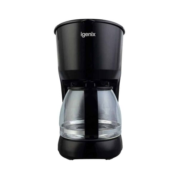 Igenix Filter Coffee Machine With Anti Drip 800W 10 Cup Carafe 1.25 Litre - Black - Image 3