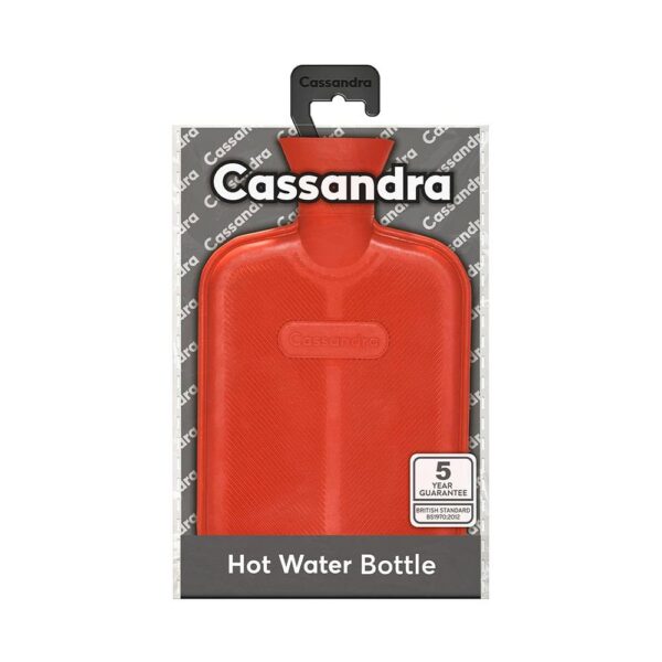 Cassandra Hot Water Bottle Ribbed Surface On One Side 1.8 Litre - Assorted Colours - Image 2