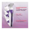 Wahl Pure Radiance Womens Face And Body Hair Remover 4 In 1 Facial Hair Bikini Underarms Legs Trimmer - Purple - Image 2