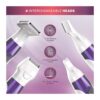 Wahl Pure Radiance Womens Face And Body Hair Remover 4 In 1 Facial Hair Bikini Underarms Legs Trimmer - Purple - Image 3