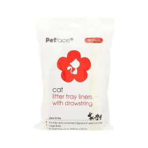 Petface Cat Litter Tray Drawstring Liners Large – 50 Large Liners