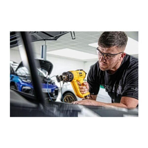 Dewalt LCD Premium Heat Gun 2000W 240V - Yellow/Black - Image 5
