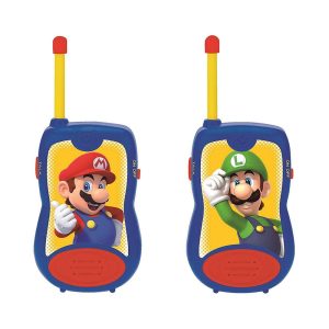 Lexibook Super Mario And Luigi Brothers Nintendo Walkie-Talkies With 120M Transmission Range – Blue/Red