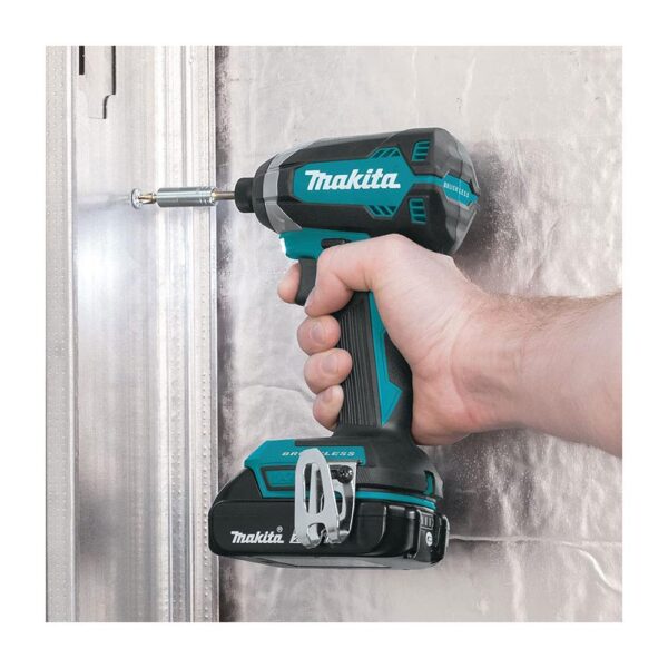 Makita 18V Li-Ion LXT Brushless Cordless Impact Driver Bare Unit - Blue/Black - Image 8