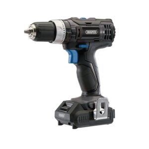 Draper D20 20V Combi Drill With 1 x 2.0Ah Battery And 1 x Charger 13 Bits Kit – Black/Blue