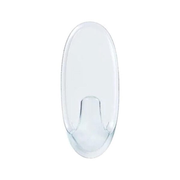 3M Command Hooks With Strips Medium 2 Hooks And 4 Medium Strips 900g Holding Power - Clear/Transparent - Image 2