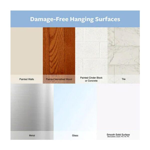 3M Command Hooks With Strips Medium 2 Hooks And 4 Medium Strips 900g Holding Power - Clear/Transparent - Image 14