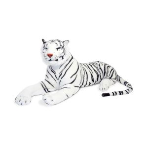 Melissa & Doug White Tiger Giant Stuffed Animal Plush Soft Toy – Multicolor