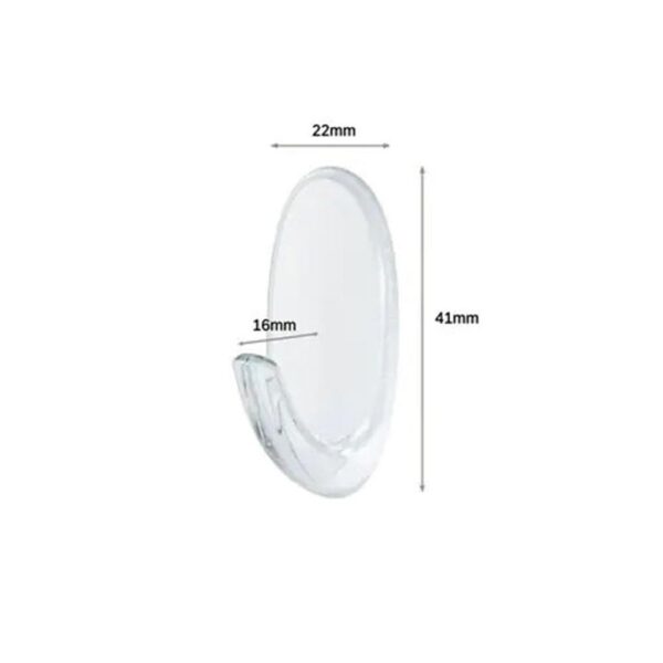 3M Command Hooks With Strips Small 2 Hooks And 4 Small Strips 450g Holding Power - Clear/Transparent - Image 3