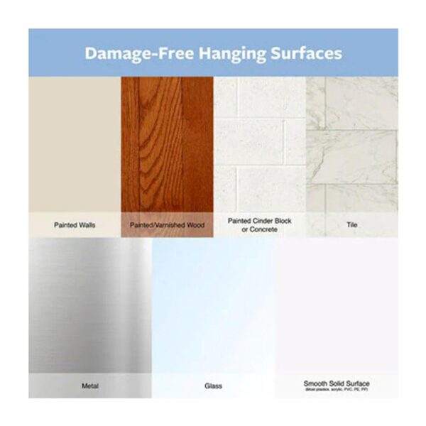 3M Command Hooks With Strips Small 2 Hooks And 4 Small Strips 450g Holding Power - Clear/Transparent - Image 10