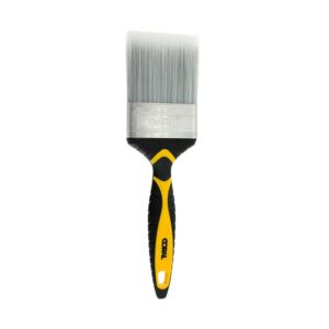 Coral Shurglide Paint Brush With No Loss Of Bristle SRT Paintbrush Head 3 Inch – Yellow/Black