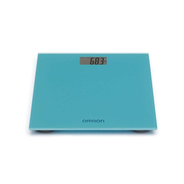 Omron Digital Bathroom Scales With KG ST And LB Measurement 150kg Weight Capacity - Ocean Blue - Image 2