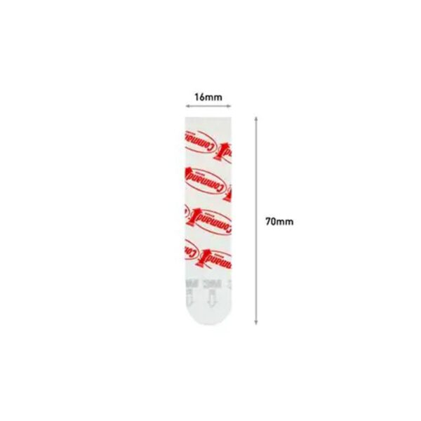 3M Command Adhesive Strips Medium 10 Medium Strips 3.4kg Holding Power - White - Image 6