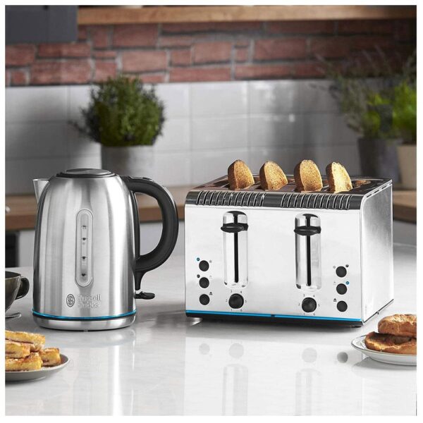 Russell Hobbs Buckingham Quiet Boil Kettle Stainless Steel 3000 W 1.7 Litres - Silver - Image 10