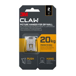 3M Claw Drywall Picture Hanger 20kg – 2 Hangers
