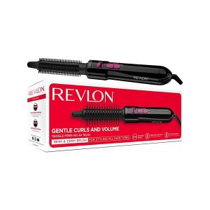 Revelon Tangle Free Hot Air Styler 200W With 2 Brush Attachments 19mm And 25mm – Black