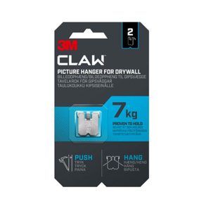 3M Claw Drywall Picture Hanger 7kg – 2 Hangers