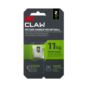 3M Claw Drywall Picture Hanger 11kg – 2 Hangers