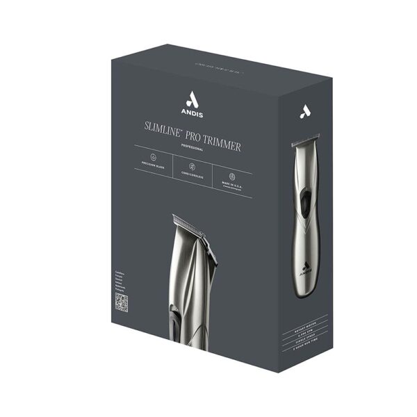 Andis Slimline Pro D8 Li T-Blade Trimmer - Silver - Image 2