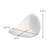 3M Command Bathroom Soap Dish Large 900g Holding Power - Frosted - Image 3