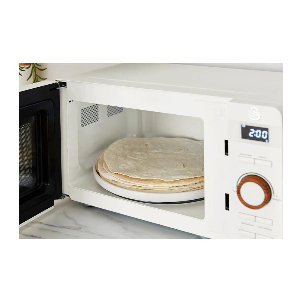 Swan cotton white microwave sales