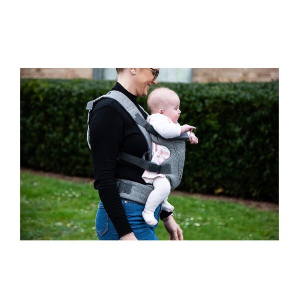 Red Kite Ara Baby Carrier Front And Back Carrier Suitable From Birth - Grey - Image 5