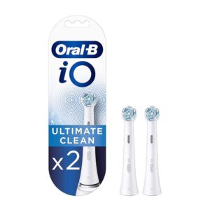 Oral-B iO Ultimate Cleaning Electric Toothbrush Head White – 2 Pack