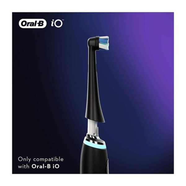 OralB iO Ultimate Cleaning Electric Toothbrush Head Black 4 Pack