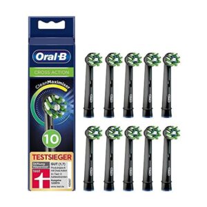 Oral-B CrossAction CleanMaximser Electric Toothbrush Head Black – 10 Pack